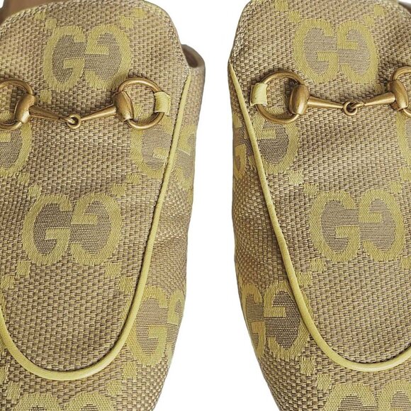 GUCCI YELLOW JUMBO GG PRINCETON SLIPPERS (38.5) - Picture 12 of 13
